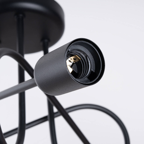 Candelabru SUPEŁ 3 negru = 3X bec LED E27 3000K 7W 760lm