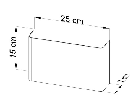 COPERTURA lampă de perete alb + 2x bec LED G9 3000K Warm 4.5W 510lm