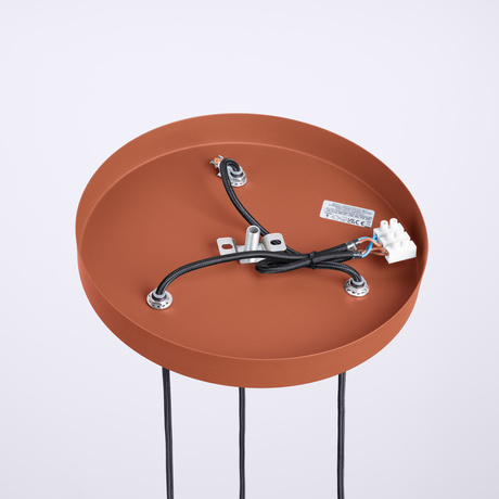 Lampă suspendată HALO 3P roșu ochra