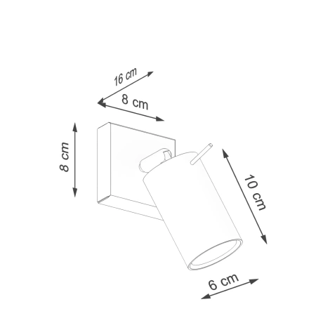 Lampă de perete RING verde măsliniu