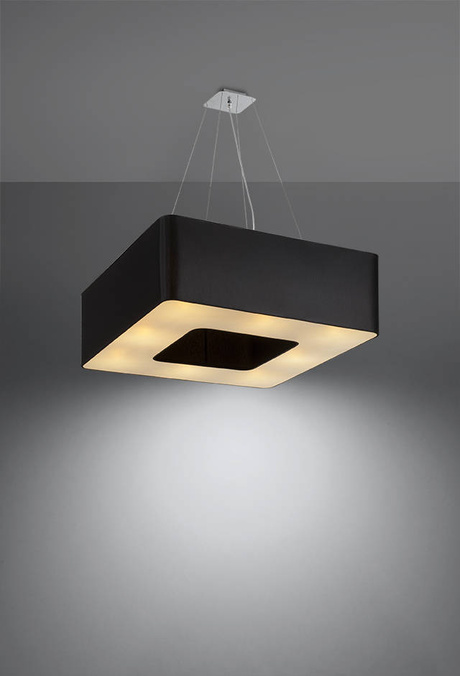 URANO 60 candelabru negru + 8x bec LED E27 4000K rece 7.5W 650lm