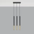 Lampă suspendată MOZAICA 3L negru/golden