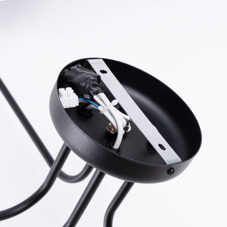 Candelabru VECTOR 4 negru + 4X bec LED E27 3000K 7W 760lm