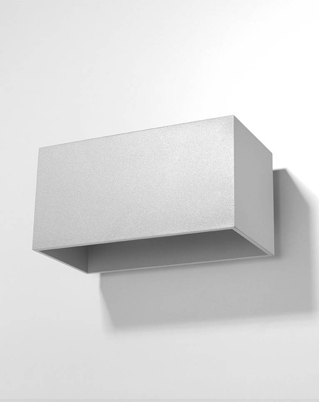 QUAD MAXI gri lampă de perete + 2x bec LED G9 3000K cald 4.5W 510lm