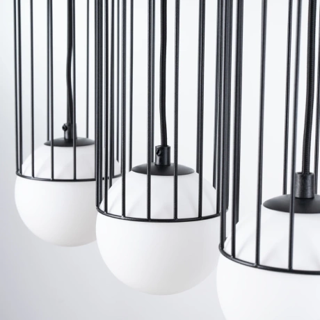 Lampă suspendată BRINA 3L negru