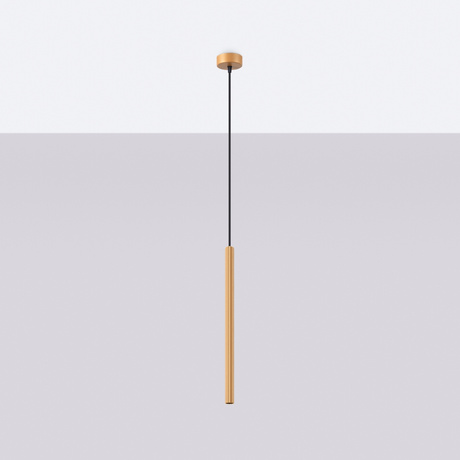 ARCHE 1 lampă suspendată aurie + 1x bec LED G9 3000K cald 4.5W 450lm