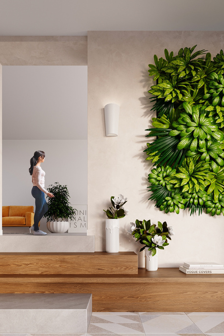 Aplică ceramică LANA alb + 1x bec LED E27 3000K cald 7,5W 620lm