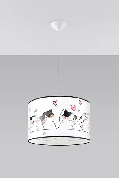 Lampă suspendată CAT 40 + 1x bec LED E27 4000K rece 7.5W 650lm