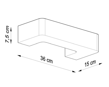 Lampă de perete ceramică MAGNET alb 1x bec LED E27 4000K rece 7.5W 650lm