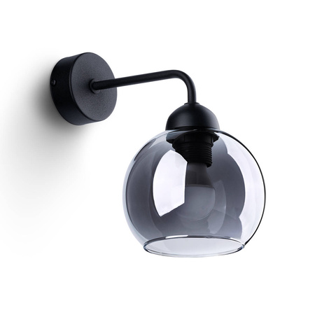 Lampă de perete ALINO 1 negru + 1x bec LED E27 4000K rece 7,5W 690lm