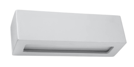 Aplică ceramică VEGA gri + 1x bec LED E27 3000K cald 7.5W 620lm