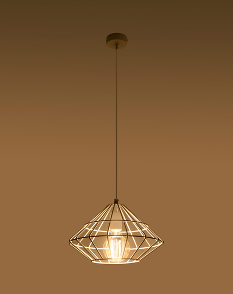 UMBERTO lampă suspendată alb + 1x bec LED E27 4000K rece 7,5W 650lm