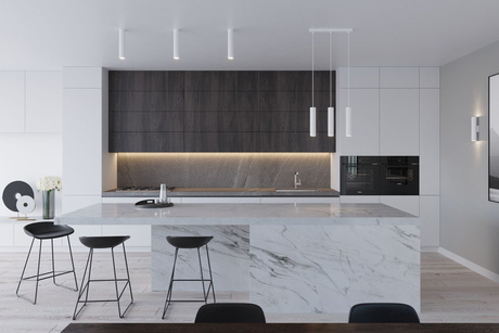 LAGOS 2 lampă de perete alb + 2x GU-10 LED bec 3000K cald 7W 620lm