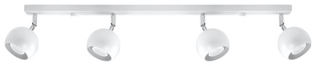 Plafonieră OCULARE 4L alb + 4x bec LED GU-10 3000K cald 7W 620lm