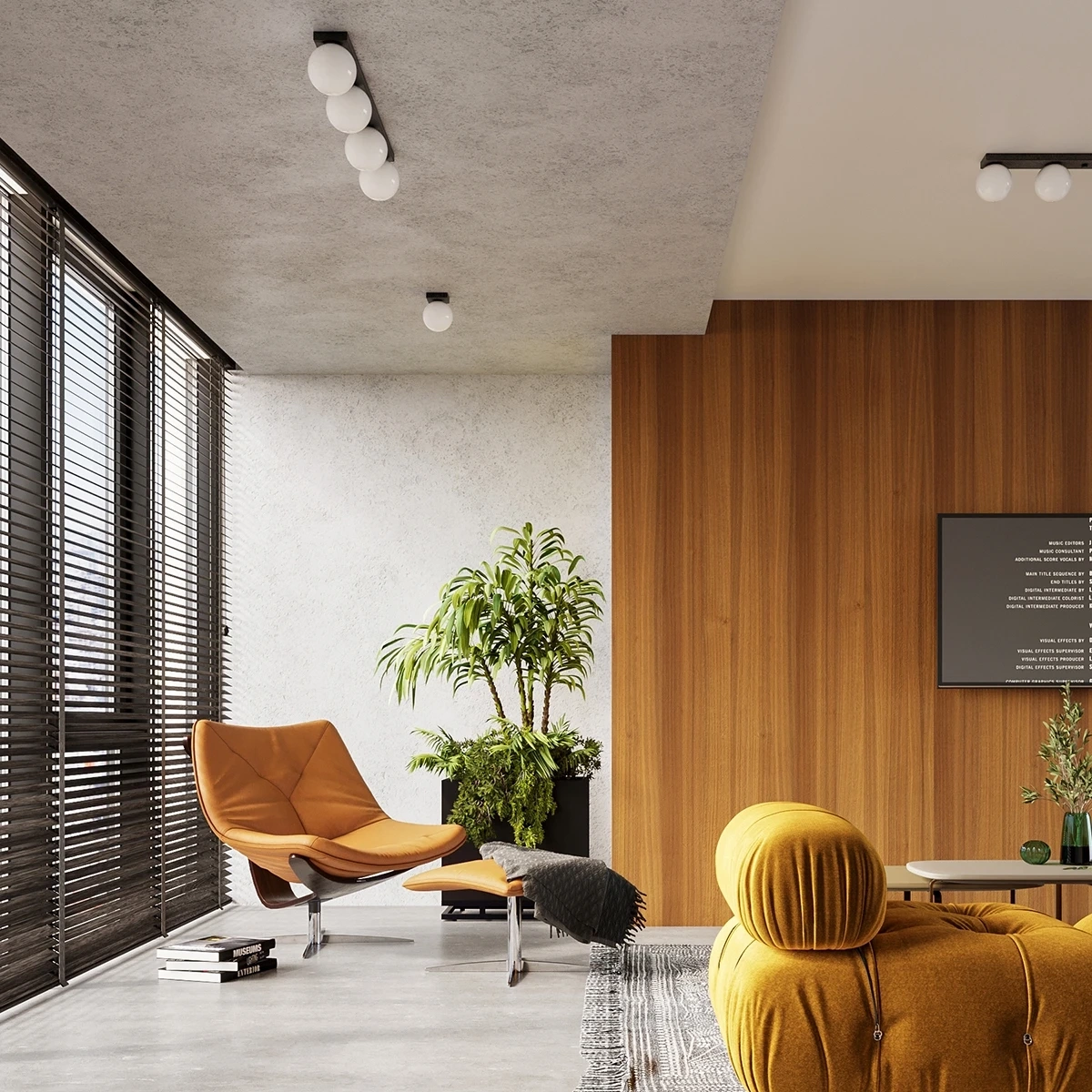 Plafonieră YOLI 3 negru