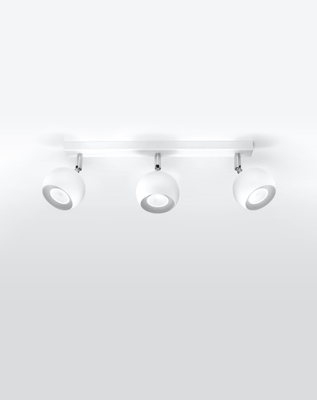 Plafonieră OCULARE 3 alb + 3x bec LED GU-10 4000K rece 7W 630lm