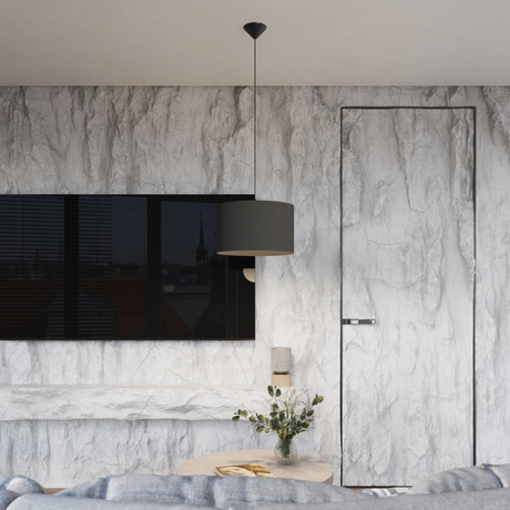 NOVA 40 lampă suspendată negru + 1x bec LED E27 3000K cald 7,5W 620lm