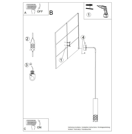 Lampă de perete LIRO alb