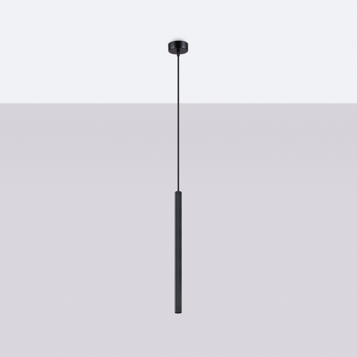 ARCHE 1 lampă suspendată negru + 1x bec LED G9 3000K cald 4.5W 450lm