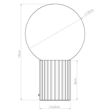 Lampă de masă HALO taupe