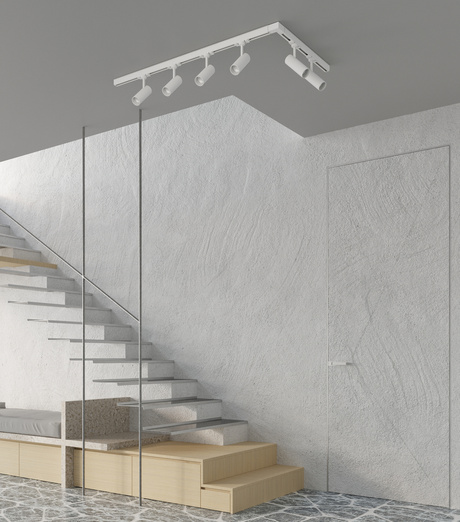 Plafonieră, 6 puncte, sistem de șine trifazat, TORN 57W LED 3000K