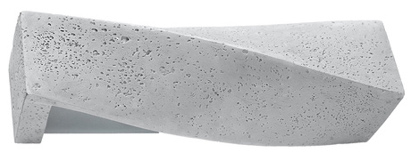 SIGMA lampă de perete din beton + 2x bec LED E27 4000K Cold 7.5W 650lm