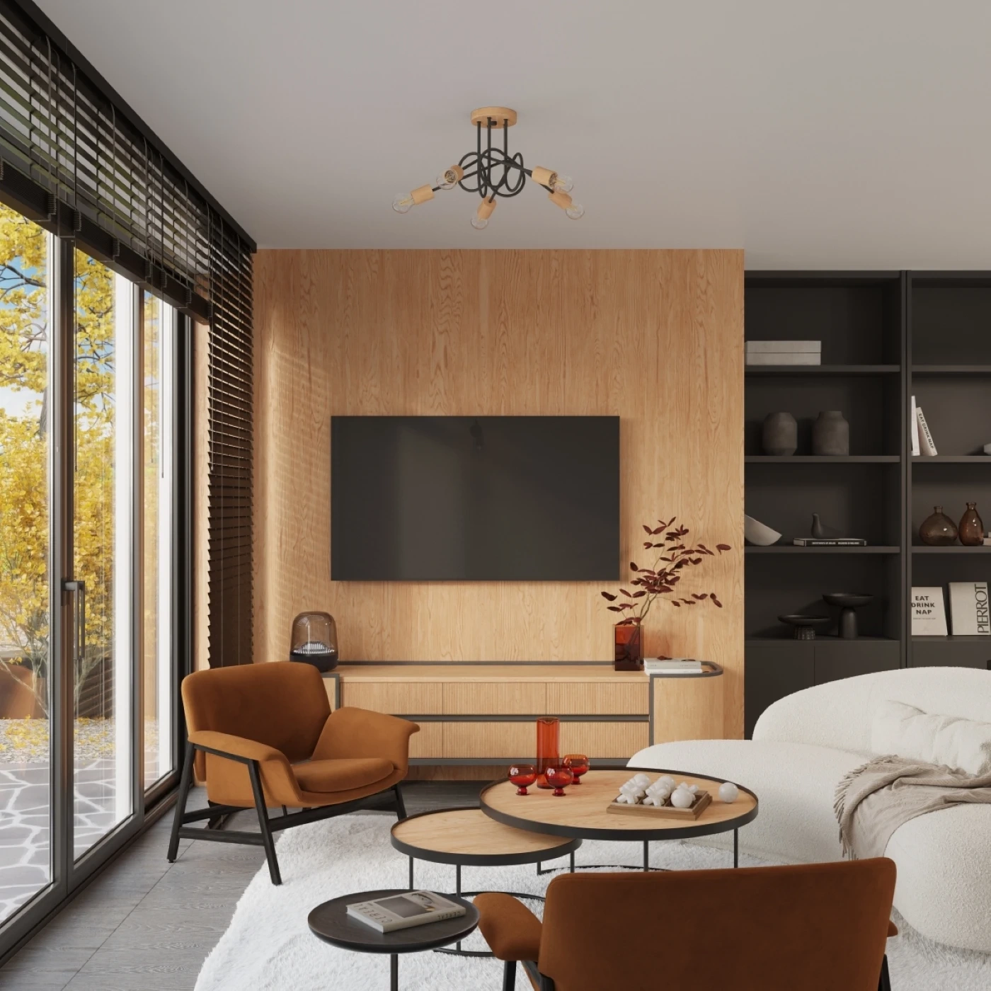 Lampă de perete EMBER schwarz