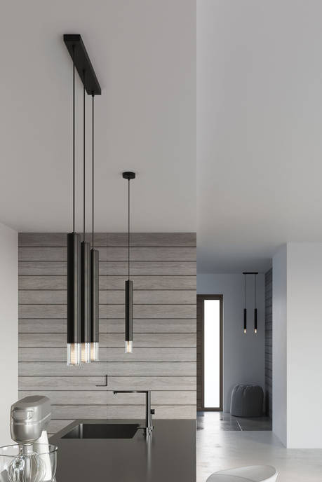 WEZYR 1 lampă suspendată neagră + 1x bec LED G9 3000K Warm 4,5W 510lm