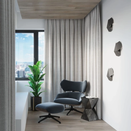 Lampă de perete TRE negru