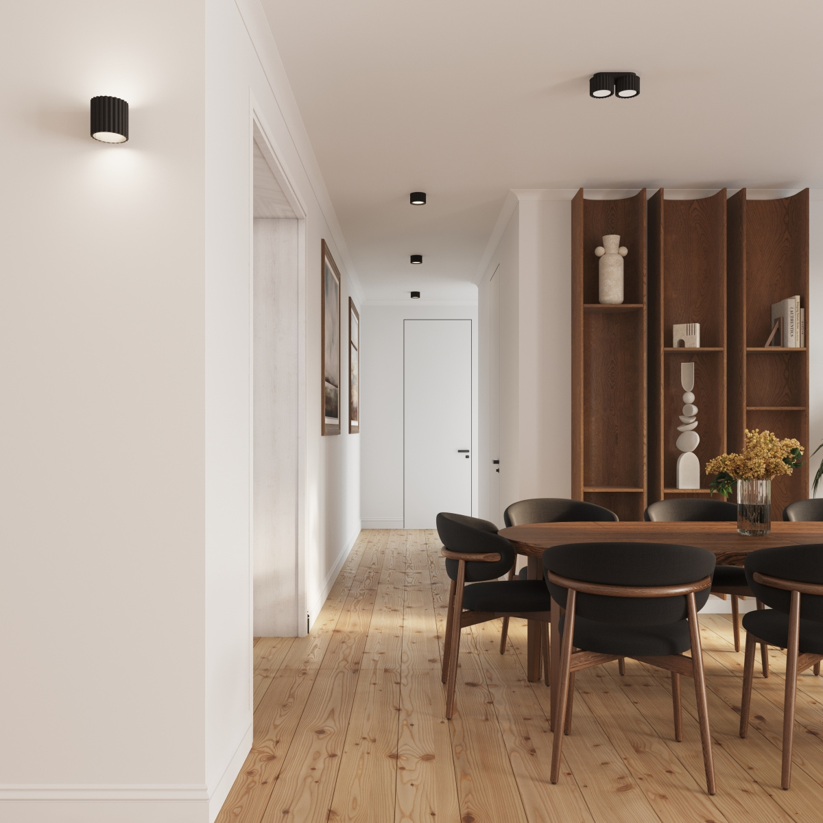 Plafonieră AURA 1 negru Gx53