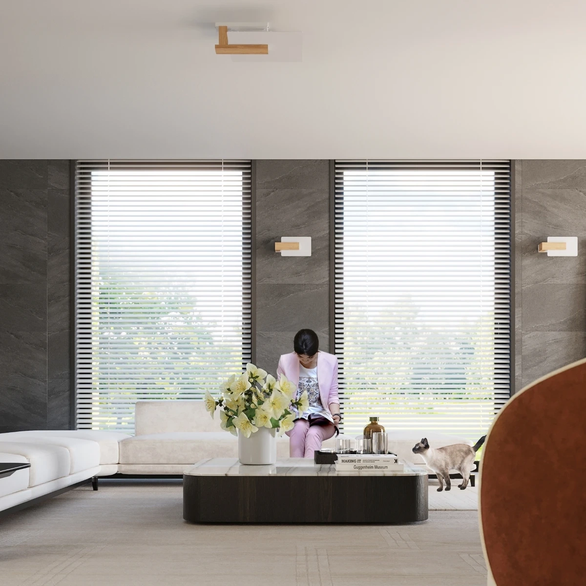 Plafonieră LAPPO lemn natural