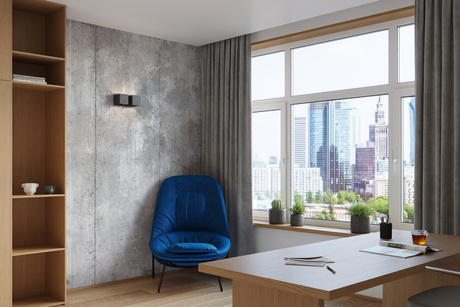 QUAD 2 lampă de perete negru + 2x bec LED G9 3000K Warm 4.5W 510lm