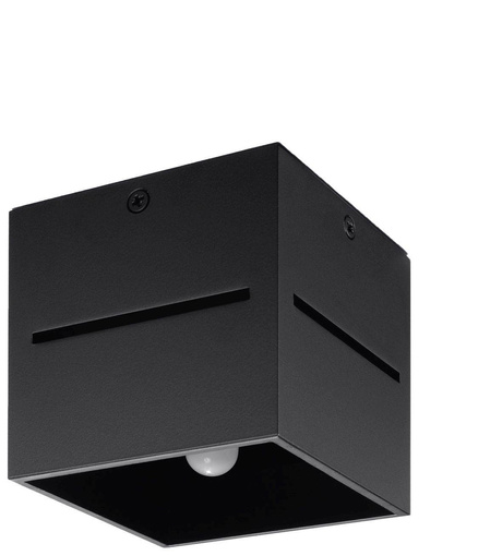 Plafonieră LOBO negru + 1x bec LED G9 4000K Cold 4.5W 530lm