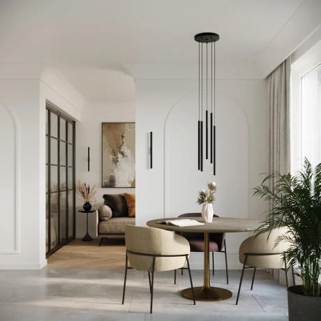 Lampă suspendată PASTELO 2 negru