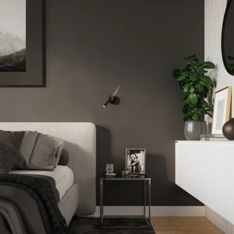 Lampă de perete AXIL negru