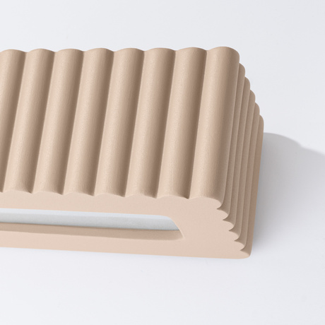 Lampă de perete ceramică RIGATA taupe