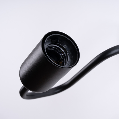 VECTOR lampă de perete negru + 1X bec LED E27 3000K 7W 760lm