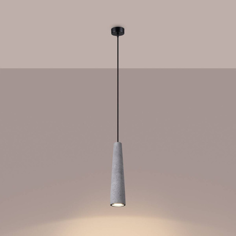 ELECTRA lampă suspendată din beton + 1x bec LED GU-10 4000K rece 7W 530lm