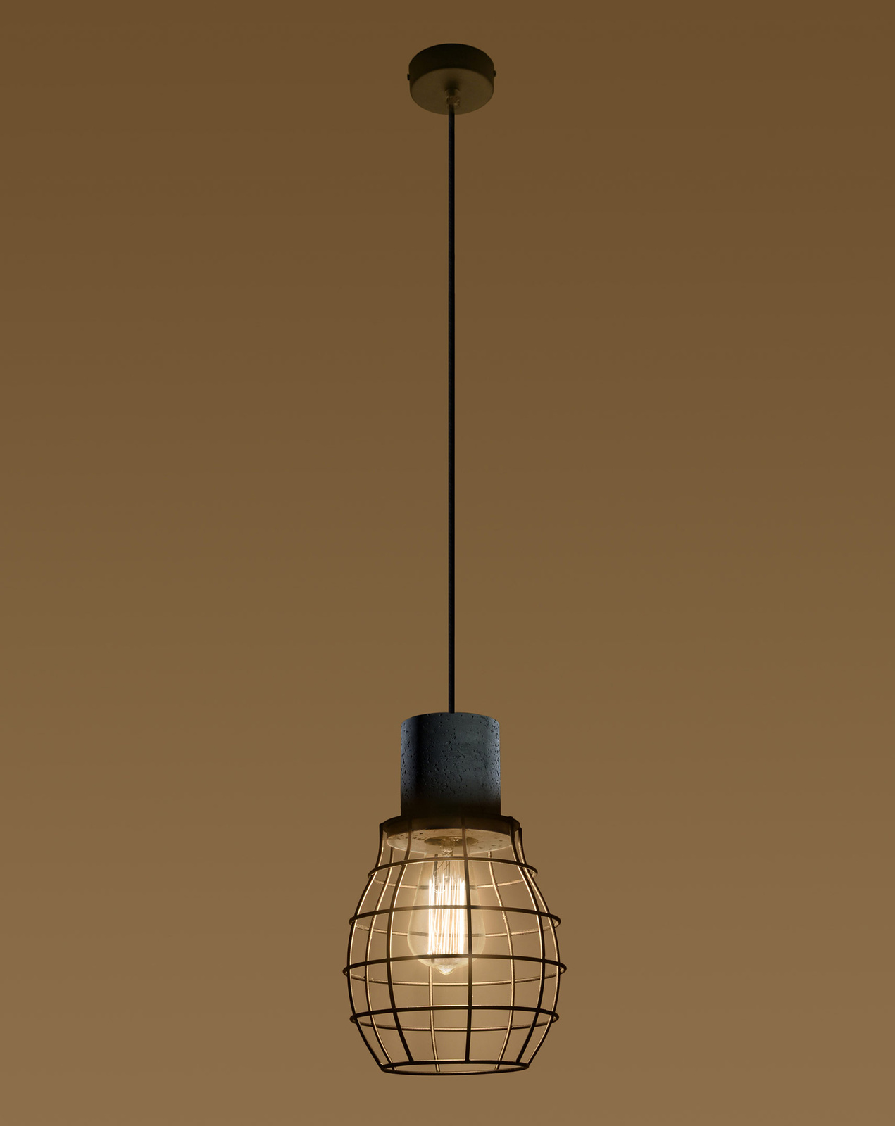 Lampă suspendată LUGO + 1x bec LED E27 4000K rece 7,5W 650lm