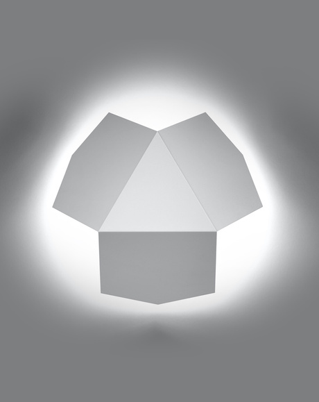 Lampă de perete TRE alb + 2x bec LED G9 4000K rece 4.5W 530lm