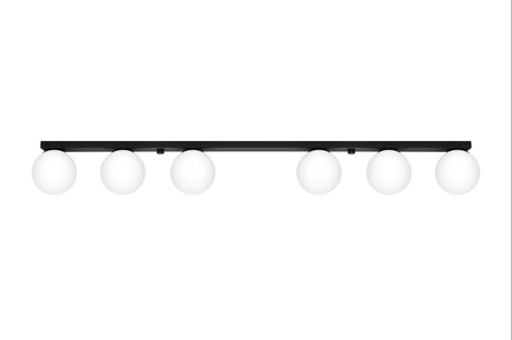 Plafonieră YOLI 6 negru + 6x bec LED G9 4000K Cold 4.5W 460lm