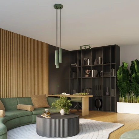 Lampă de perete KARBON 30 verde măsliniu