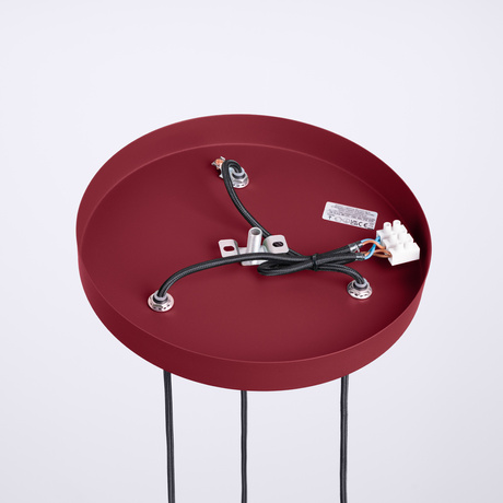 Lampă suspendată HALO 3P burgundy