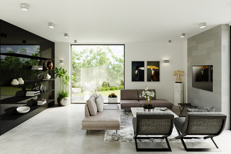 Plafonieră LOBO gri + 1x bec LED G9 3000K Warm 4.5W 510lm