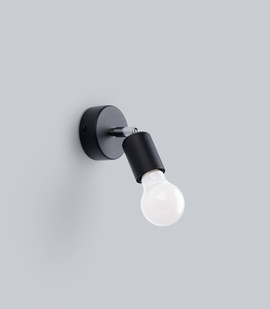 Lampă de perete FORNES 1 negru + 1x bec LED E27 3000K Warm 7.5W 620lm