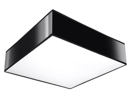 Plafonieră HORUS 35 BLACK + 2 becuri LED E27 3000K Warm 7.5W 620lm