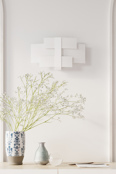 CELIA lampă de perete alb + 2x bec LED G9 4000K rece 4.5W 530lm