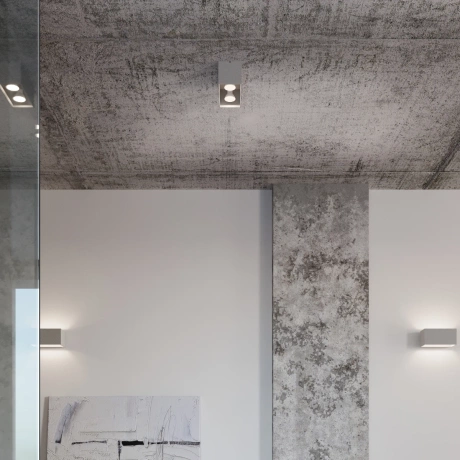 Plafonieră QUAD gri