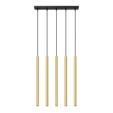 Lampă suspendată PASTELO 5L aur lustruit