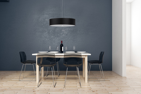 Candelabru SKALA 60 negru + 5x bec LED E27 4000K rece 7.5W 650lm